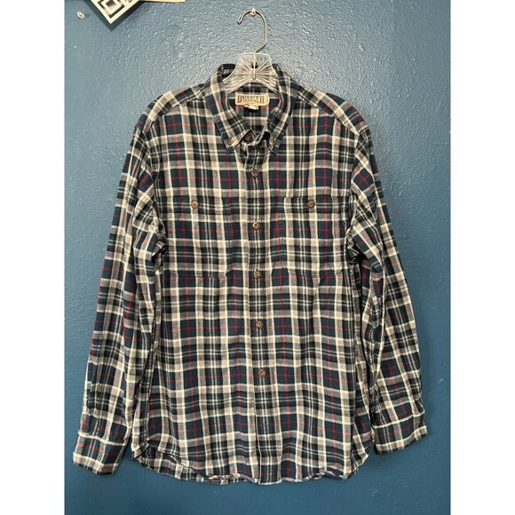 Duluth Trading Co Mens Trim Fit Plaid Flannel Shirt Size L - Picture 5 of 5